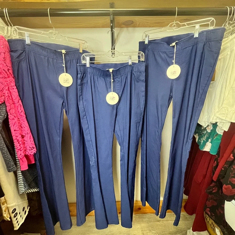 Umgee Navy Blue Boot Cut Pants - Picture 1 of 13